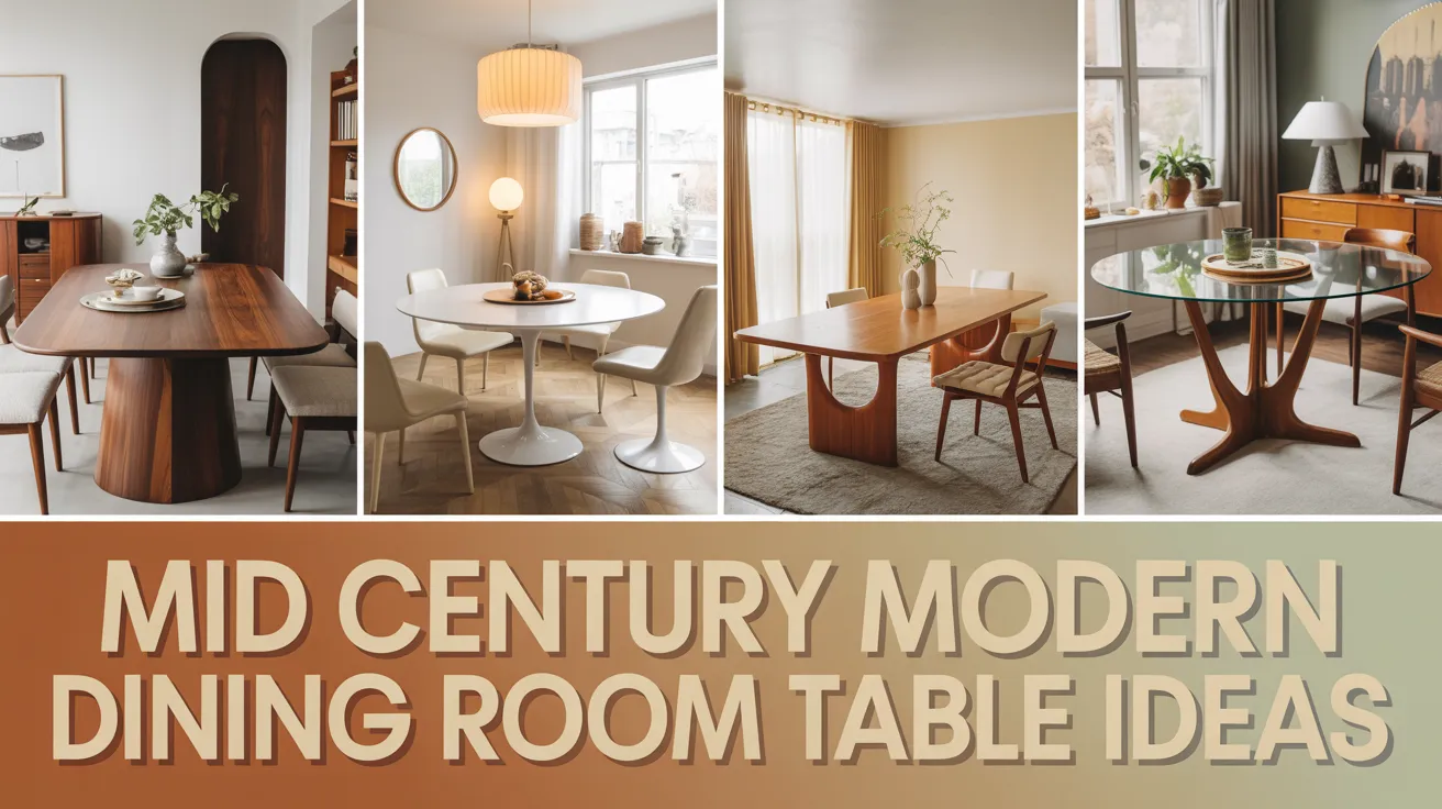 Mid Century Modern Dining Room Table Ideas