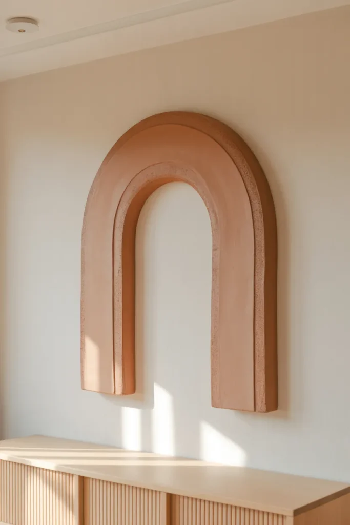 Minimal Clay Arch Wall Art