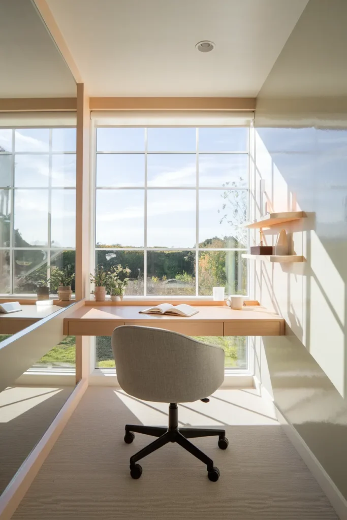 Minimalist Home Office by the Window