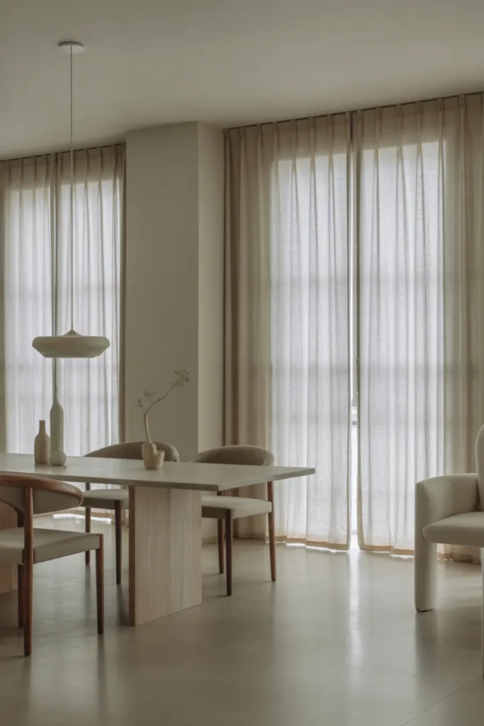 Minimalist Linen Panels For Calm Elegance