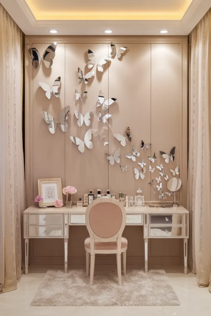 Mirror Butterfly Wall Accents