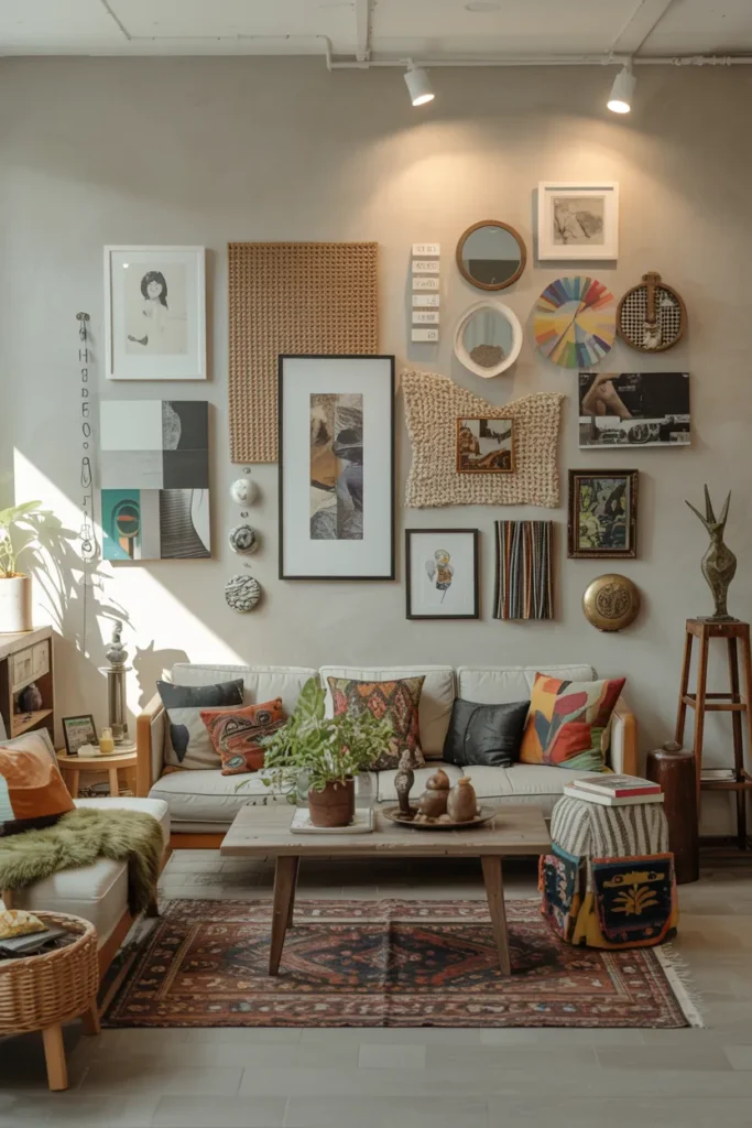 Mixed Media Wall Collage for Creative Energy