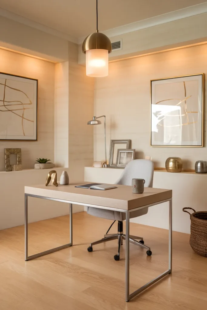 Mixing Metal Accents with Soft Neutrals