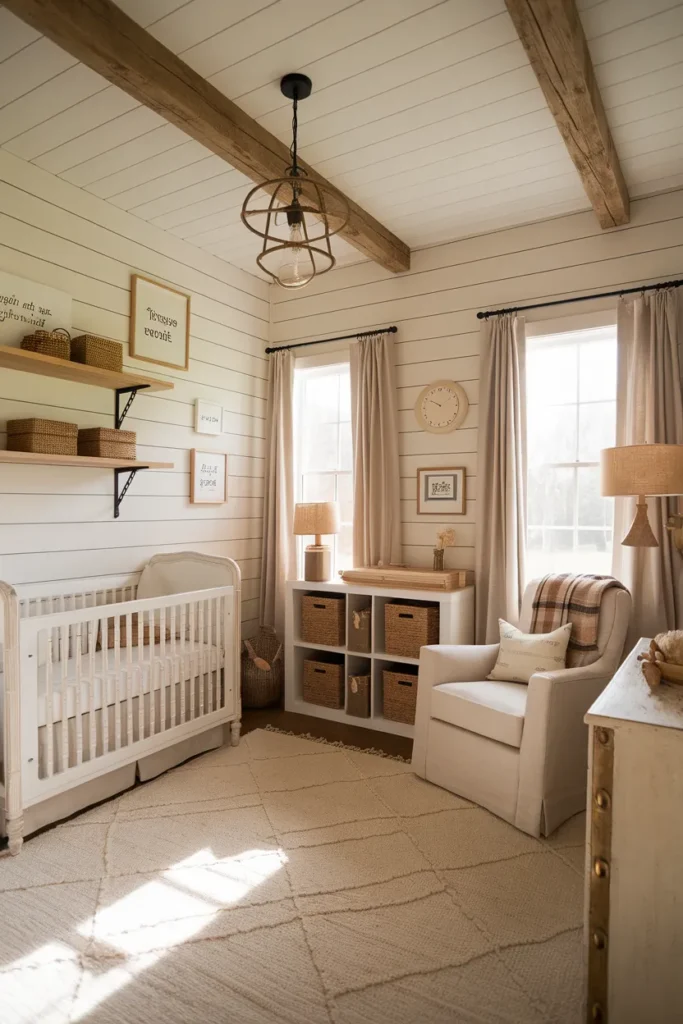 Modern Farmhouse Neutral Nursery
