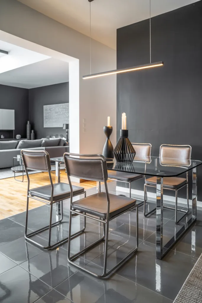 Modern Metal Frame Dining Chairs