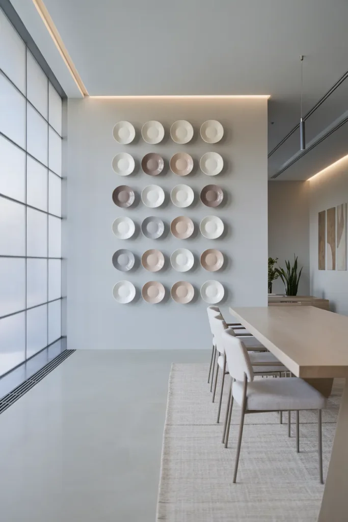 Modern Minimalist Plate Display