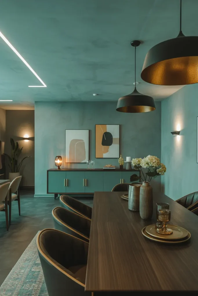 Muted Teal For A Deep And Moody Vibe