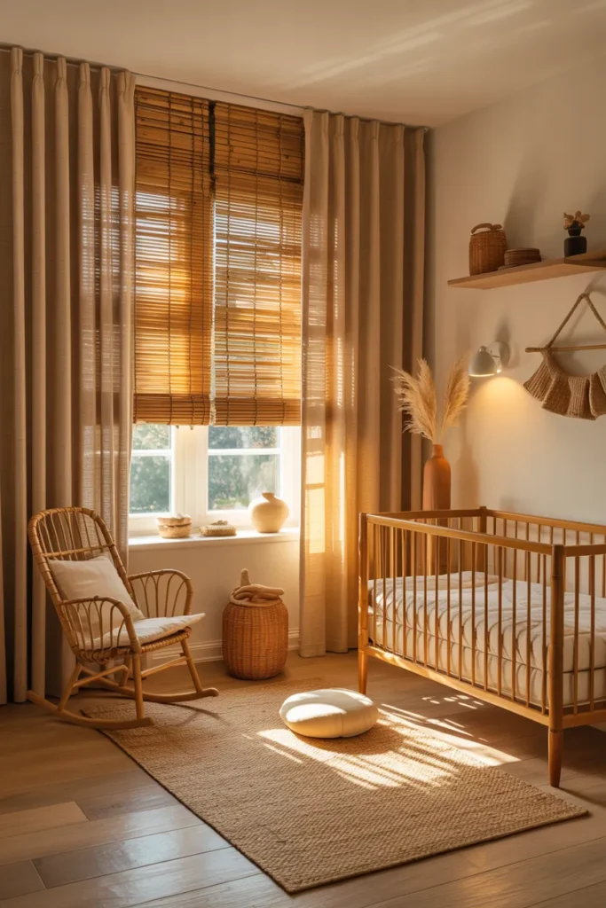 Natural Bamboo Curtains for Organic Warmth