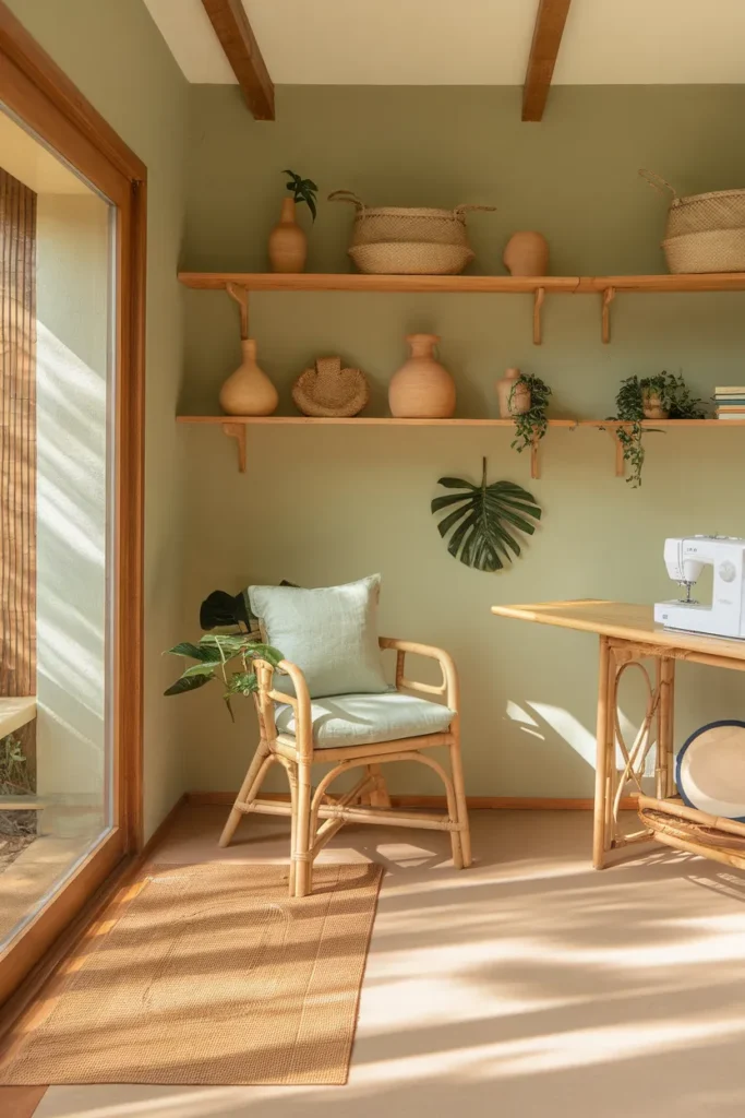 Nature Inspired Sewing Room