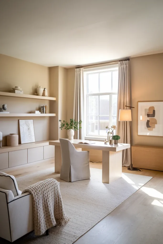 Neutral Palette Workspace with Soft Textures