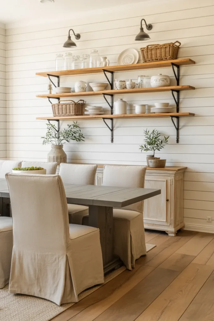 Open Shelving Display for Everyday Farmhouse Charm