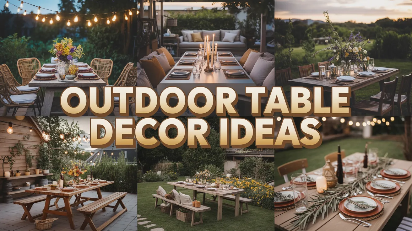 Outdoor Table Decor Ideas