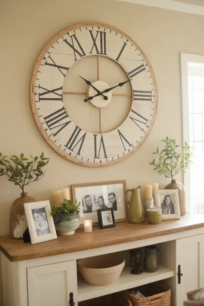 Oversized Farmhouse Clock