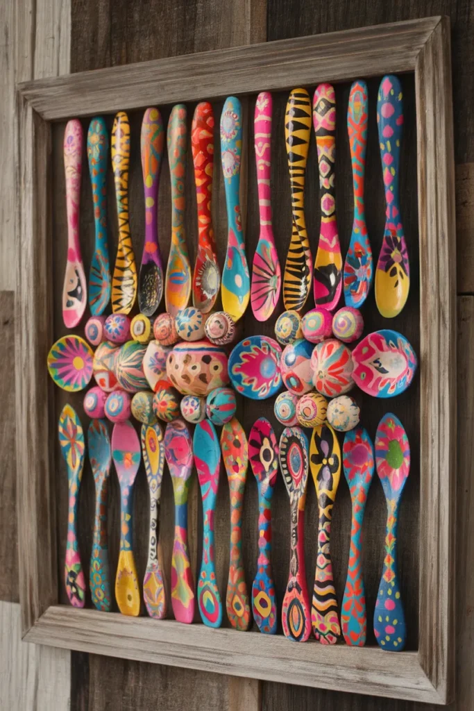 Painted Wooden Spoon Art