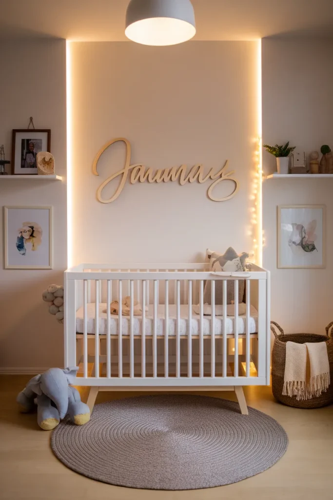 Personalized Name Sign Above the Crib