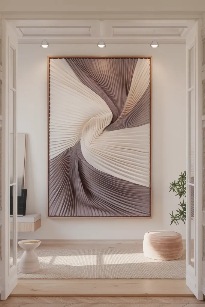 Pleated Fabric Wall Art