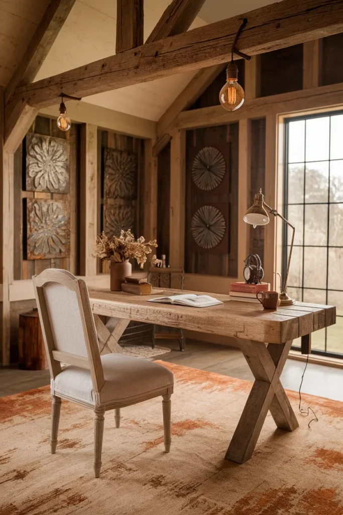 Reclaimed Barnwood Workspace