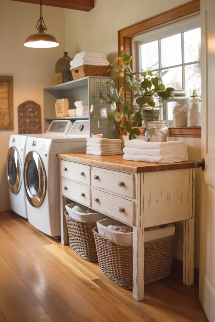 Reclaimed Furniture for Extra Counter Space