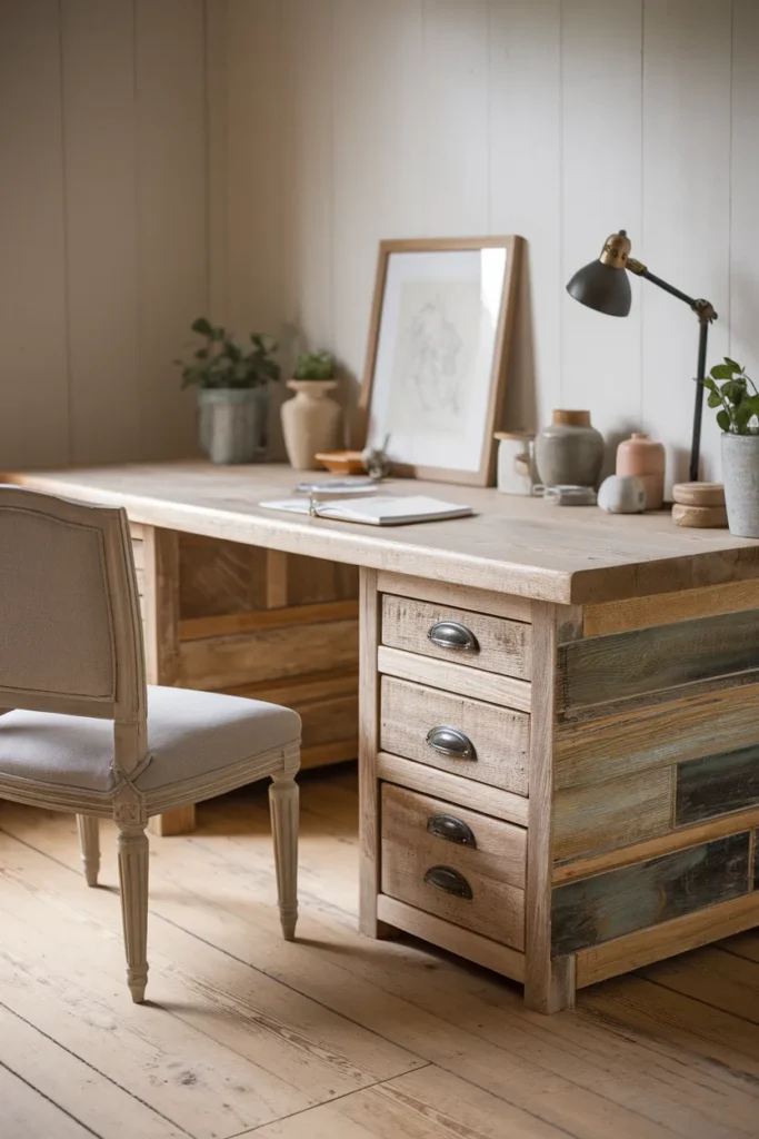 Reclaimed Wood Accent Desk for Character