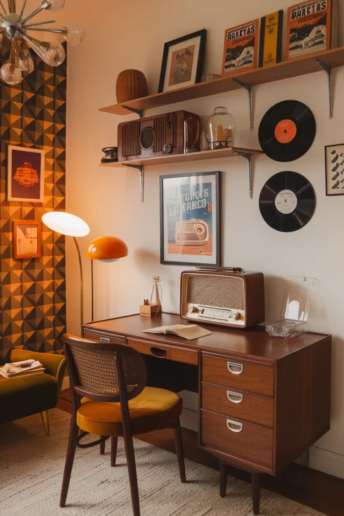 Retro Radio Corner for Focused Tasks