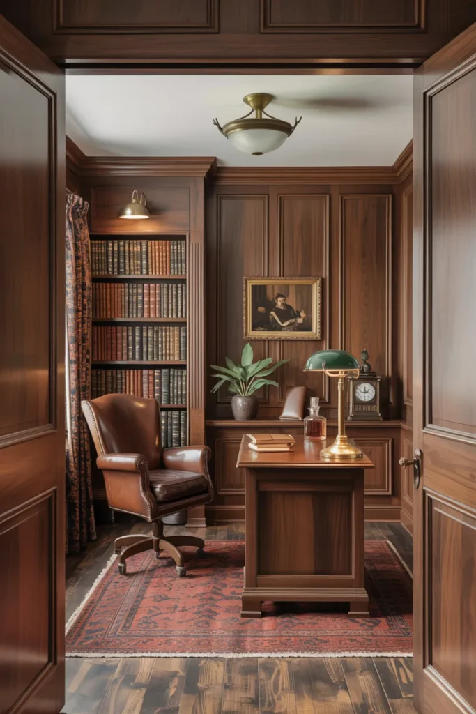 Rich Wood Paneling – Classic Luxury with Timeless Warmth