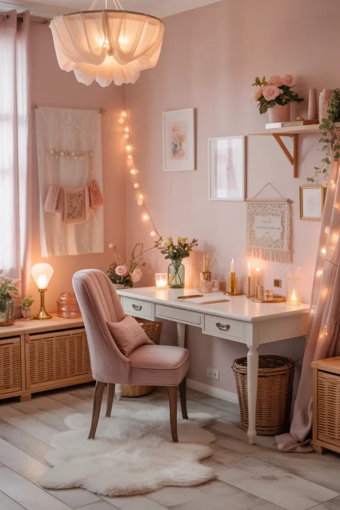 Romantic Boho Workspace