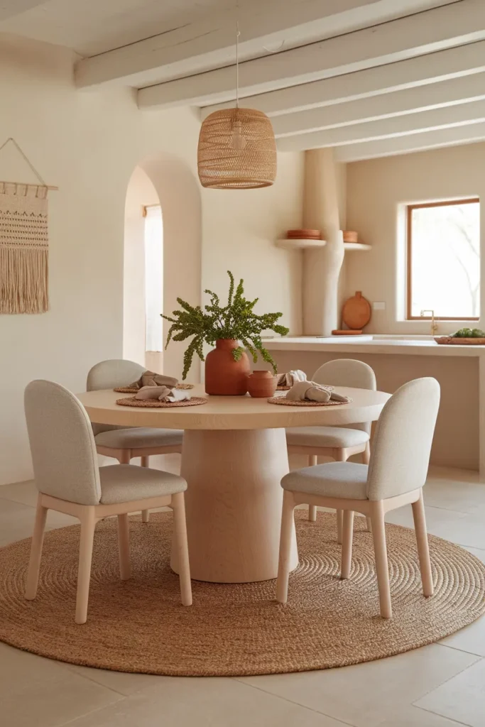 Round Woven Rugs for Soft Organic Appeal