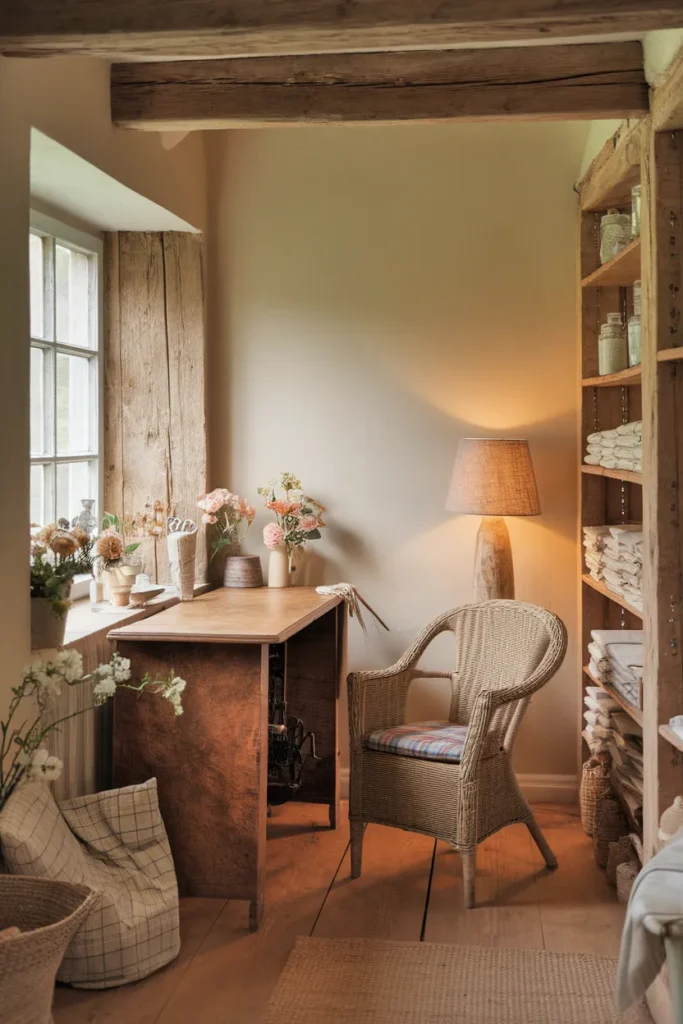 Rustic Country Sewing Corner