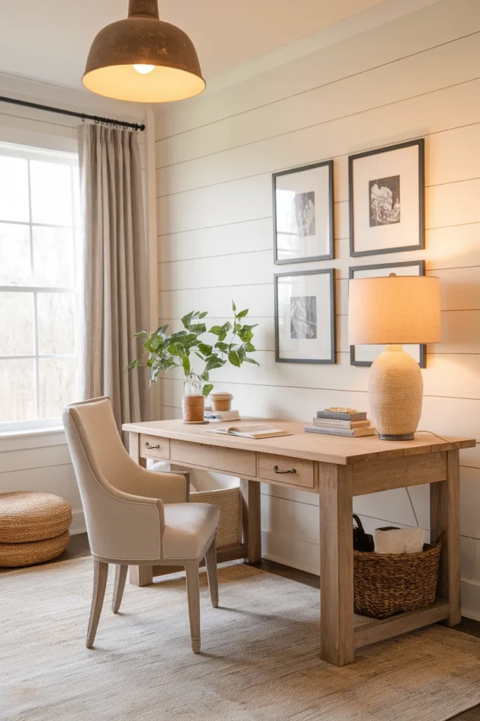 Rustic Farmhouse Desk Space