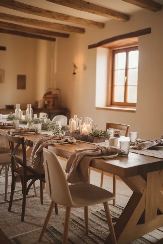 Rustic Farmhouse Table Setting