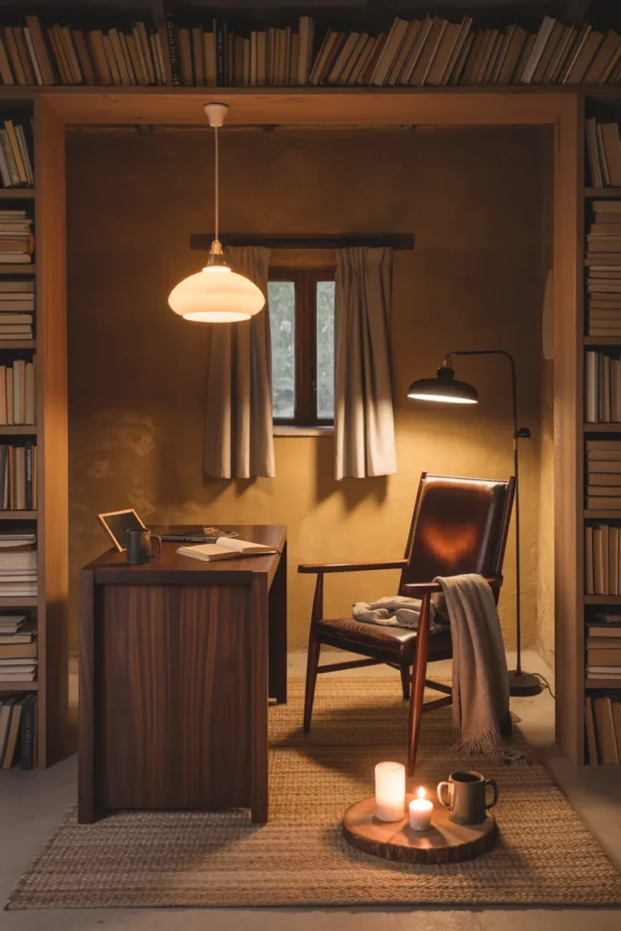 Rustic Reading and Work Den