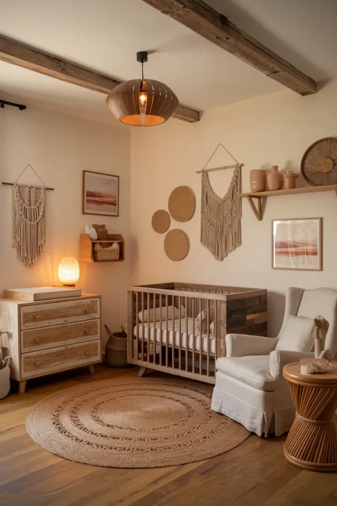 Rustic Wood and Woven Details