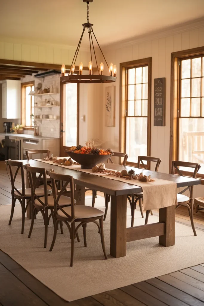Rustic Wooden Bowl Filled with Seasonal Finds