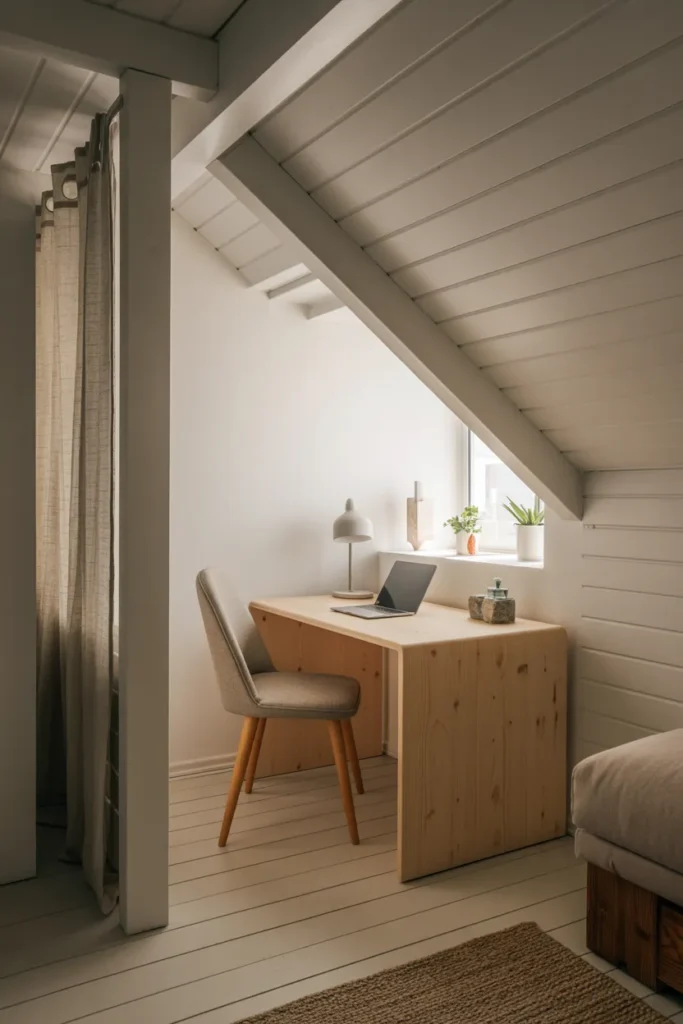 Scandinavian Calm in a Cozy Attic