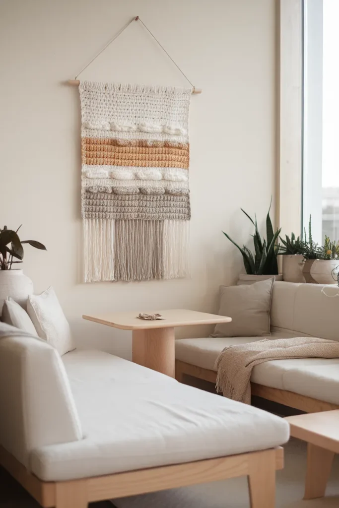 Scandinavian Inspired Crochet Wall Decor