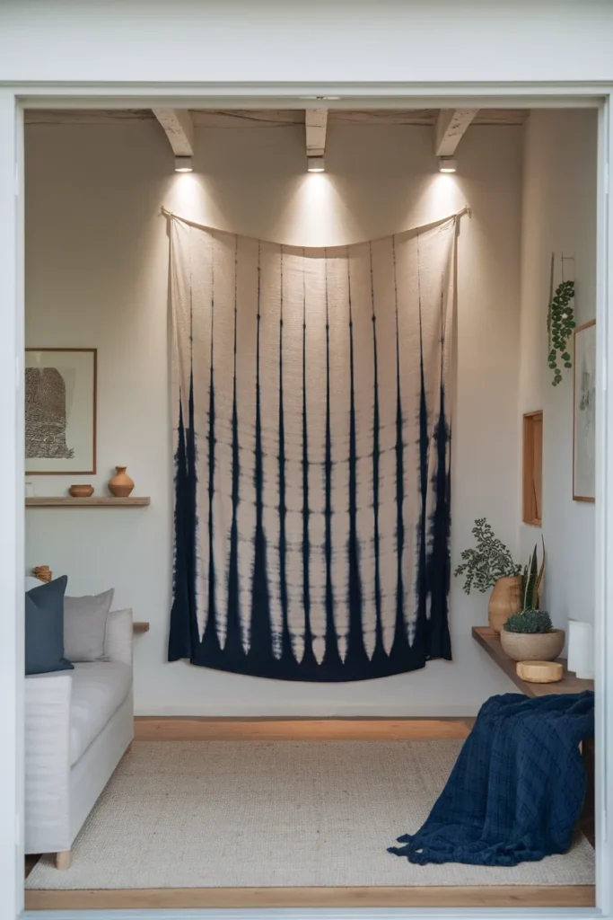 Shibori Fabric Wall Art