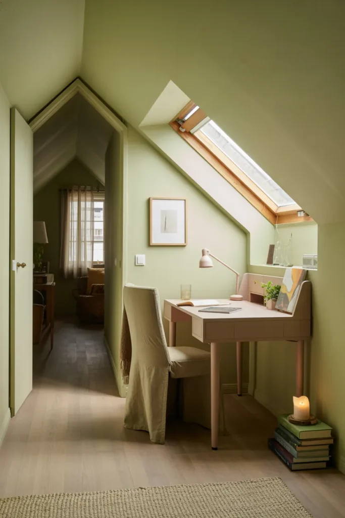 Skylight Reading and Writing Attic Nook