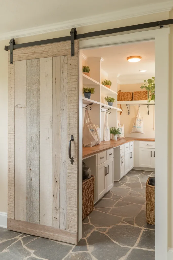 Sliding Barn Door Entrance