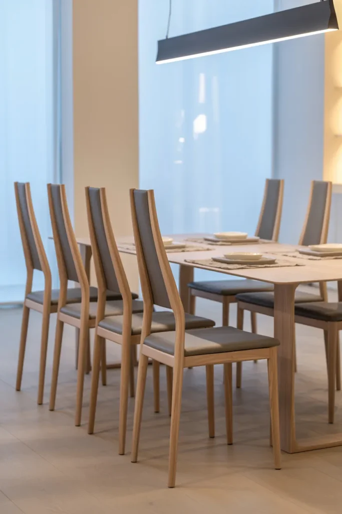Slim Back Contemporary Dining Chairs
