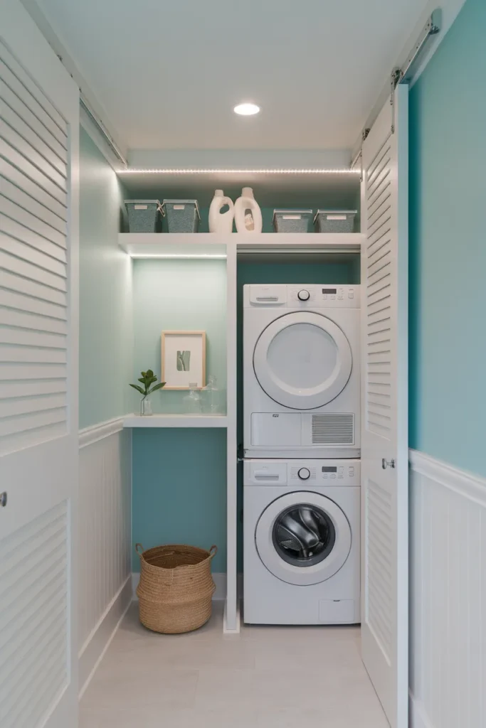 Small Closet Laundry Conversion