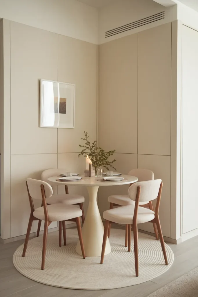 Small Round Table Setup