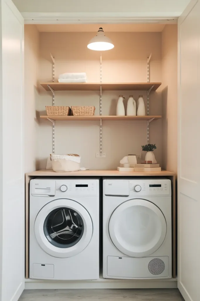 Small Space Laundry Wall Setup