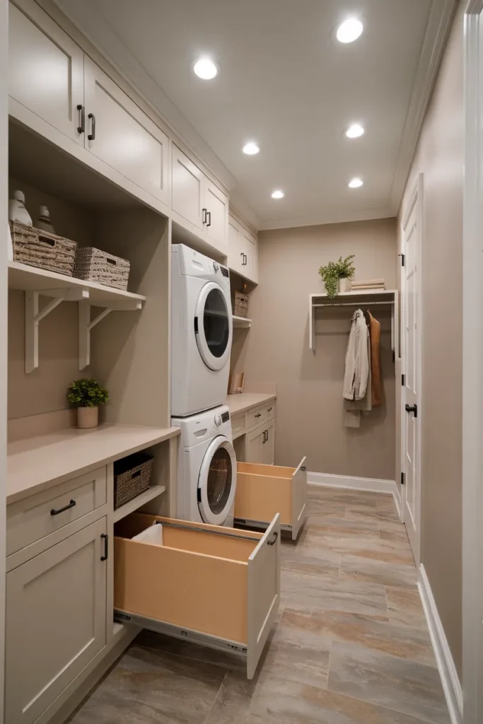 Smart Storage Laundry Mudroom Layout
