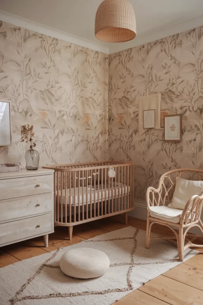 Soft Earth-Toned Wallpaper With Subtle Patterns