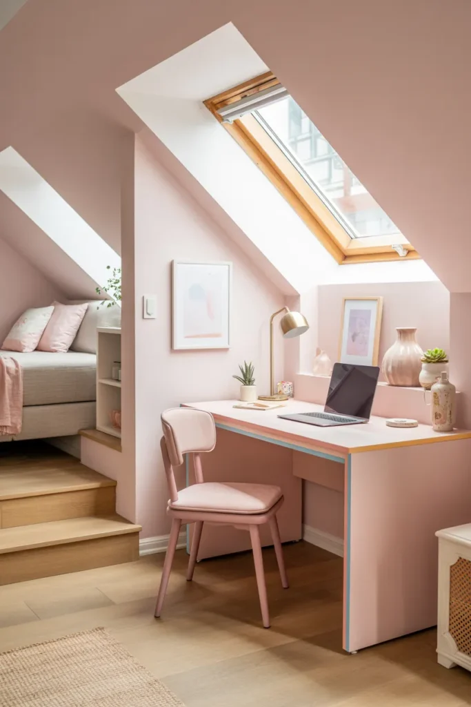 Soft Pastel Attic Studio