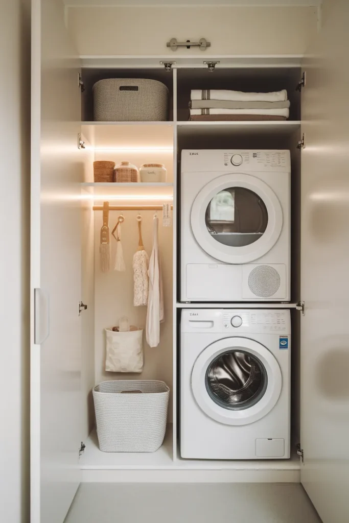 Space Saving Laundry Closet