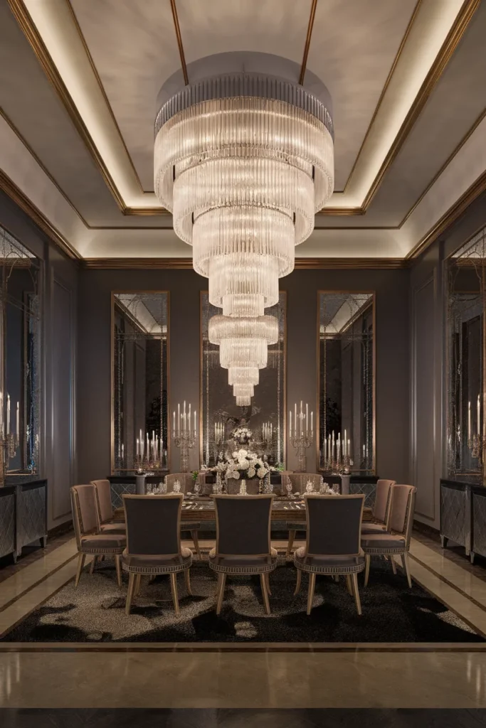 Statement Tiered Chandelier for Dramatic Impact