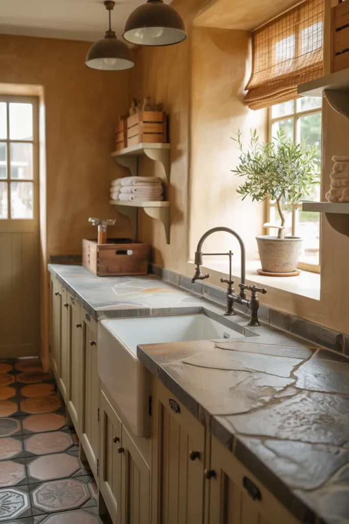 Stone Countertops For a Natural Country Feel