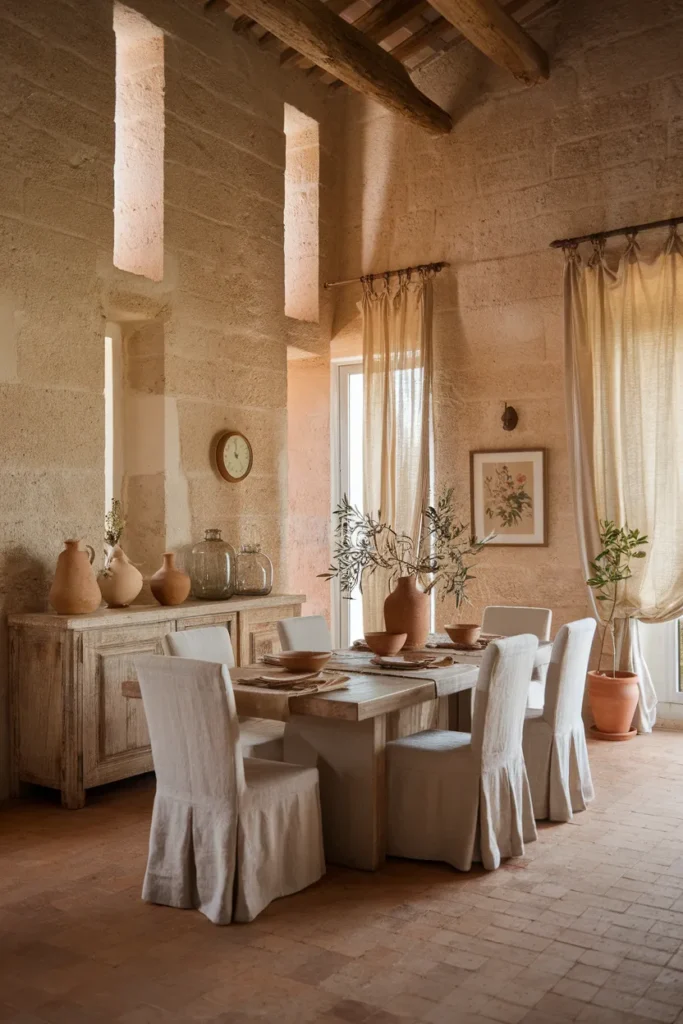 Stone Walls and Soft Linen