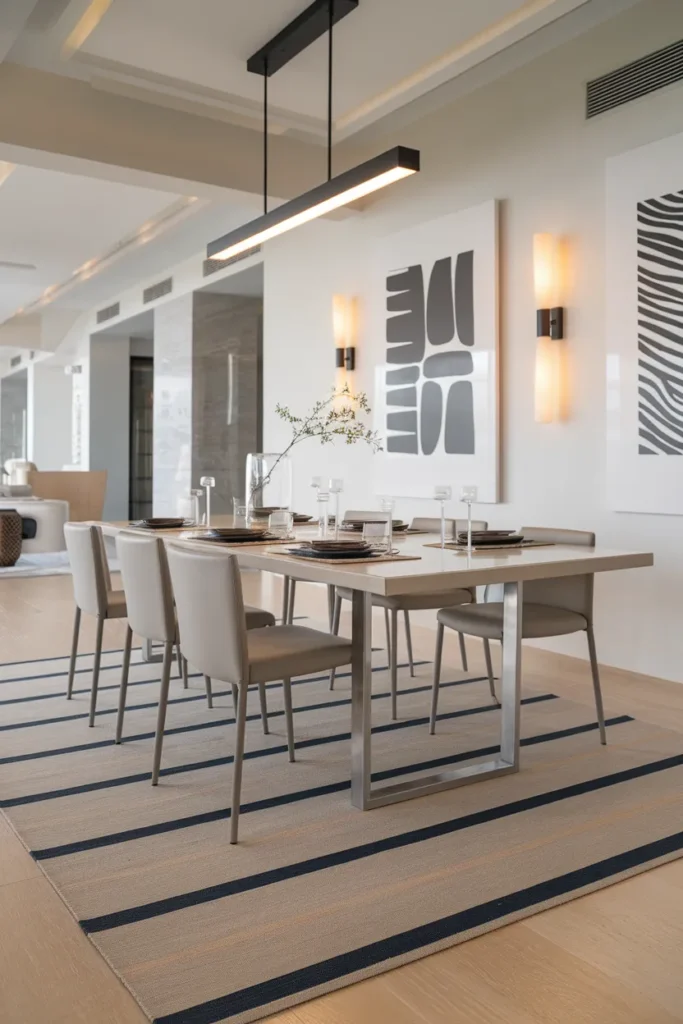 Striped Rugs to Add Movement and Balance